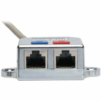 Tripp Lite by Eaton 2-to-1 RJ45 Splitter Adapter Cable, 10/100 Ethernet Cat5/Cat5e (M/2xF)