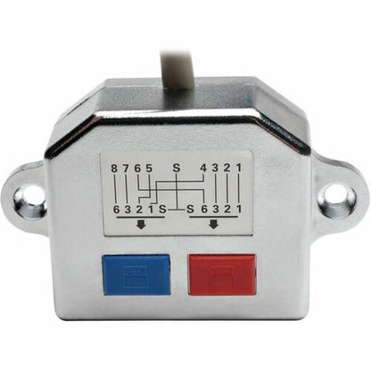 Tripp Lite by Eaton 2-to-1 RJ45 Splitter Adapter Cable, 10/100 Ethernet Cat5/Cat5e (M/2xF)