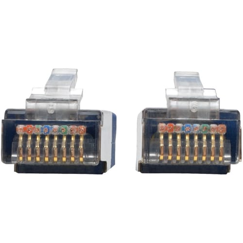 Cable de conexión STP blindado moldeado de categoría 5e de 350 MHz de Tripp Lite by Eaton (RJ45 M/M), negro