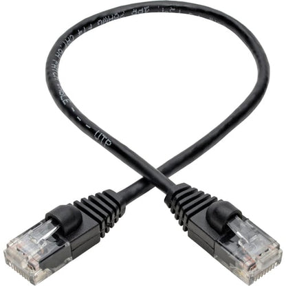 Tripp Lite by Eaton Gigabit N261-S01-BK Cat.6a UTP Patch Network Cable - 1 ft (0