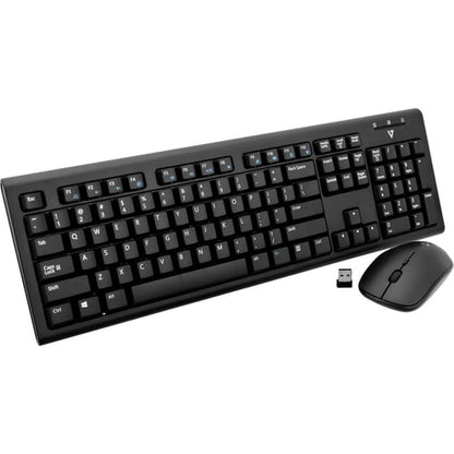 Combo de teclado y ratón inalámbricos V7 CKW200US - Negro - EE. UU.