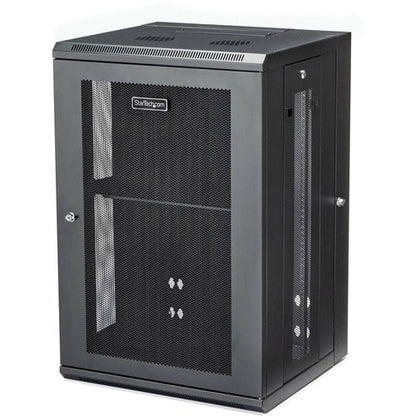 Armoire réseau murale StarTech.com 18U 48 cm (19 po) - Profondeur 40 cm (16 po) avec verrou à charnière