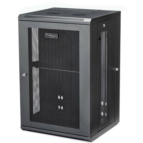 Armoire réseau murale StarTech.com 18U 48 cm (19 po) - Profondeur 40 cm (16 po) avec verrou à charnière