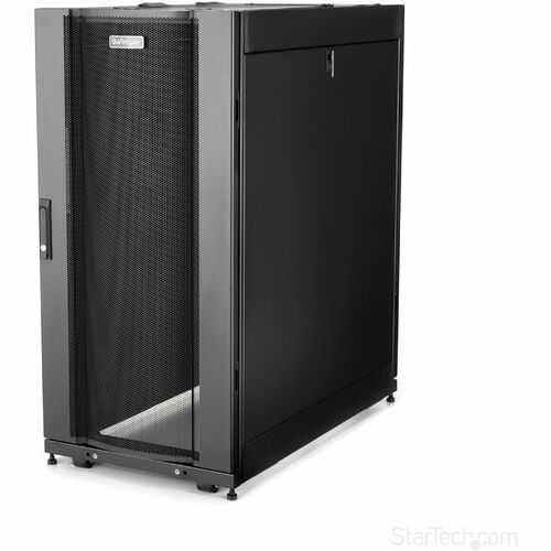 StarTech.com 4-Post 25U Server Rack Cabinet, 19" Data Rack Cabinet for