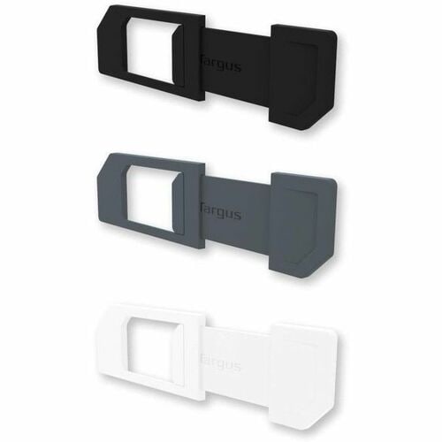 Paquete de 3 fundas para cámara web Targus Spy Guard (negro, blanco y gris) - Negro, blanco