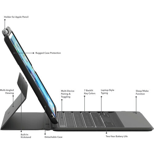 ZAGG Rugged Messenger Keyboard/Cover Case (Folio)