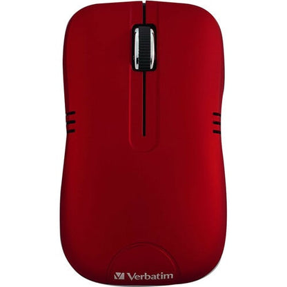 Verbatim Wireless Notebook Optical Mouse, Commuter Series - Matte Red - Optical