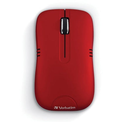 Verbatim Wireless Notebook Optical Mouse, Commuter Series - Matte Red - Optical