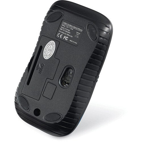 Souris optique sans fil Verbatim pour ordinateur portable, série Commuter - Bleu mat - Optique