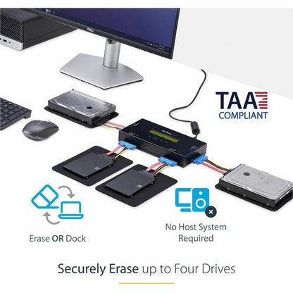 2.5IN OR 3.5IN SATA HARD DRIVE ERASER 4BAY