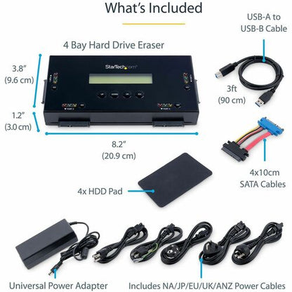 2.5IN OR 3.5IN SATA HARD DRIVE ERASER 4BAY