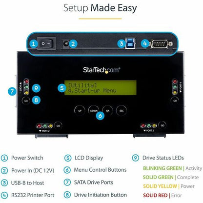 2.5IN OR 3.5IN SATA HARD DRIVE ERASER 4BAY