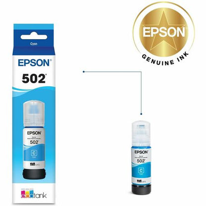 Bouteille d'encre cyan colorant T502 avec capteur SENSORMATIC
