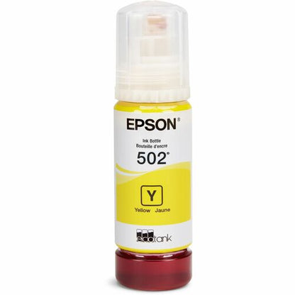 Bouteille d'encre jaune colorante T502 avec capteur SENSORMATIC