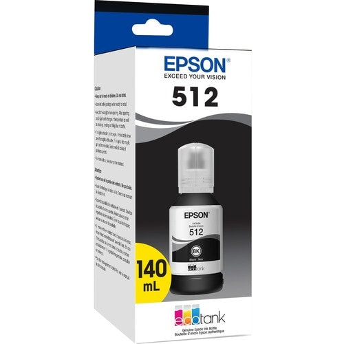 Epson T512, Bouteille d'encre noire - Jet d'encre - Noir - 8000 pages -