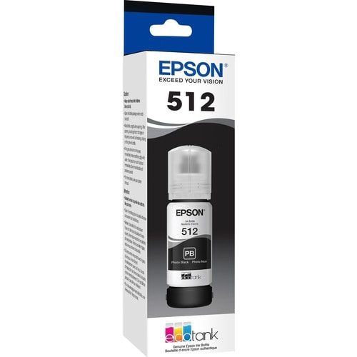 Bouteille d'encre noire photo Epson T512 - Jet d'encre - Noir photo -