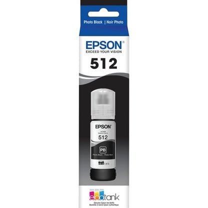 Bouteille d'encre noire photo Epson T512 - Jet d'encre - Noir photo -