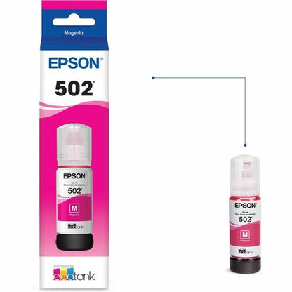 Bouteille d'encre colorante magenta T502 avec capteur SENSORMATIC