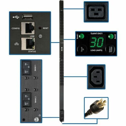 Tripp Lite by Eaton PDUMNV30HV2LX 42 prises PDU - Surveillée - NEMA L6-