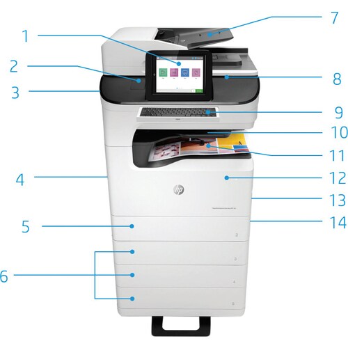 PAGEWIDE MFP785ZS CLR FLW P/S/C/F GBE/USB/WL 5632MB