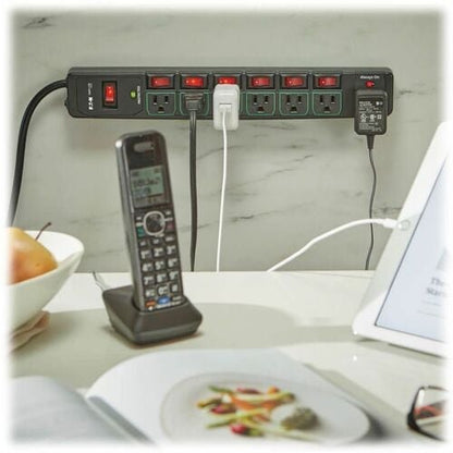 Tripp Lite by Eaton TLP76MSGB ECO-Surge 7-Outlet Surge Protector - 7 x
