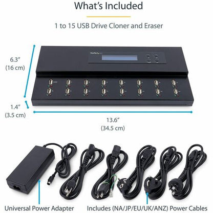 Duplicateur et effaceur USB autonome StarTech.com 1:15 pour clés USB