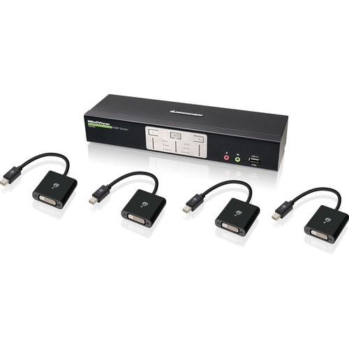 KIT KVMP DE MINI PANTALLA DVI DE DOBLE ENLACE Y DOBLE VISTA DE 2 PUERTOS