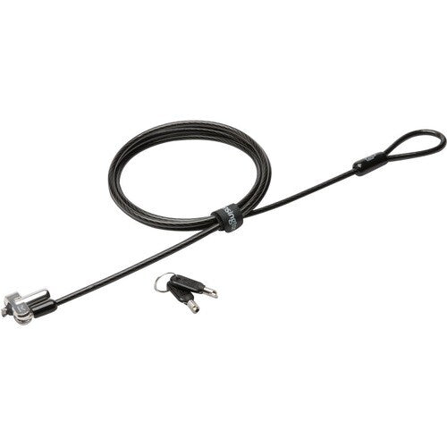 Kensington Cable Lock - 6 ft (1.83 m) Cable - Master Keyed Lock - Black, Stainle
