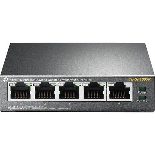 5PORT UNMNGD 10/100MB 4PORT POE ENET STDALNE DSKTP SWTCH RJ45