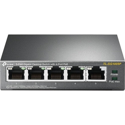 5PORT UNMNGD 10/100/1000MB 4POE PORTS ENET STDALNE SWTCH RJ45
