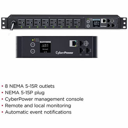 Interrupteur CyberPower CyberPower PDU41001 monophasé 100 - 120 VAC 15A