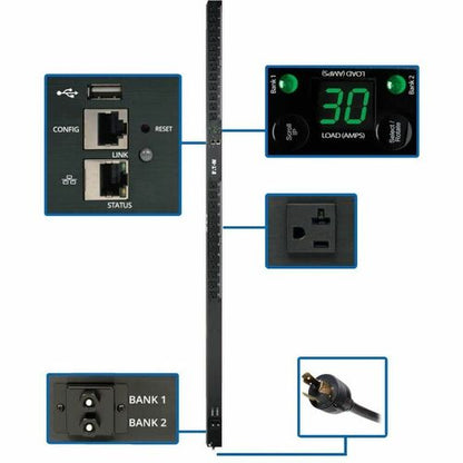 Unité de distribution d'alimentation surveillée monophasée Tripp Lite by Eaton PDUMNV30LX 2,9 kW - Moni