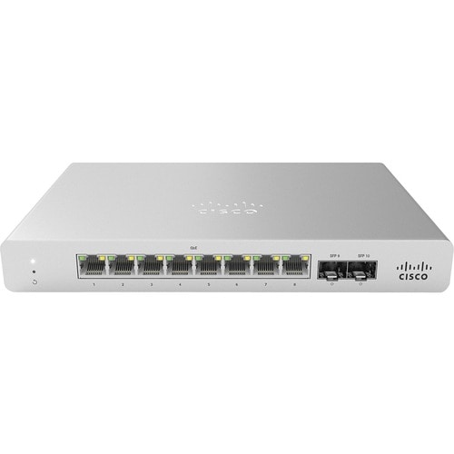 COMMUTATEUR 8X GIGE GÉRÉ PAR LE CLOUD MERAKI MS120-8 1G L2