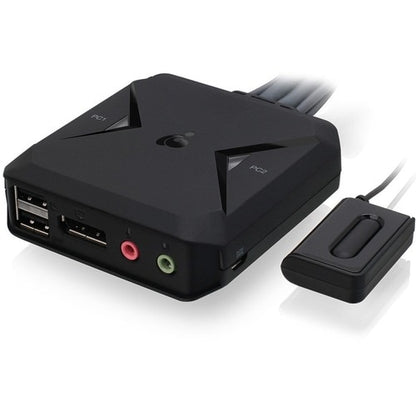 COMMUTATEUR KVM AVEC CÂBLE DISPLAYPORT USB 2 PORTS