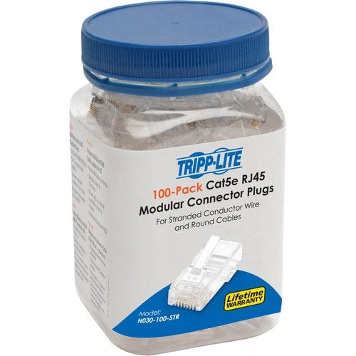 Tripp Lite by Eaton RJ45 Modular Connector for Round Stranded UTP Conductor 4
