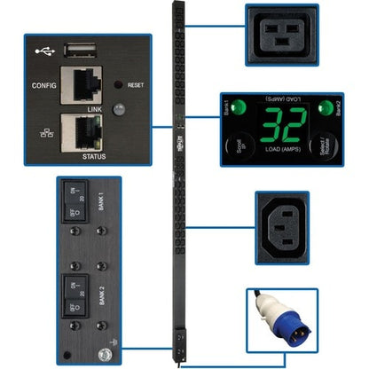 Unité de distribution d'alimentation Tripp Lite by Eaton PDUMNV32HV2LX 42 prises - Surveillée - CEI 6030