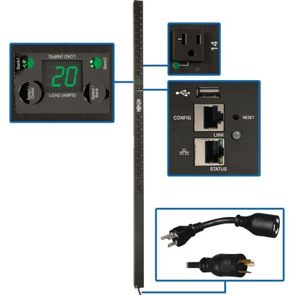 Unité de distribution d'alimentation Tripp Lite by Eaton PDUMVR20NETLX 24 prises - Commutée - NEMA 5-20