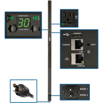 Tripp Lite by Eaton PDUMVR30NETLX 24-Outlet PDU - Switched - NEMA L5-3