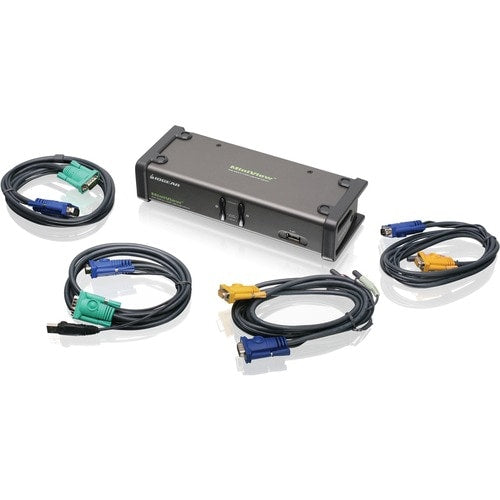 Commutateur KVM USB 2 ports 2 VGA USB DOUBLE VUE AUDIO PERP