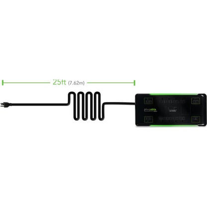 Plugable Surge Protector Power Strip with USB and 12 AC Outlets - Buil