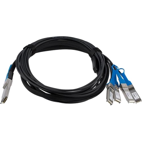 Cable de conexión directa de 3 m QSFP+ a 4x SFP+ compatible con MSA de StarTech.com sin codificar