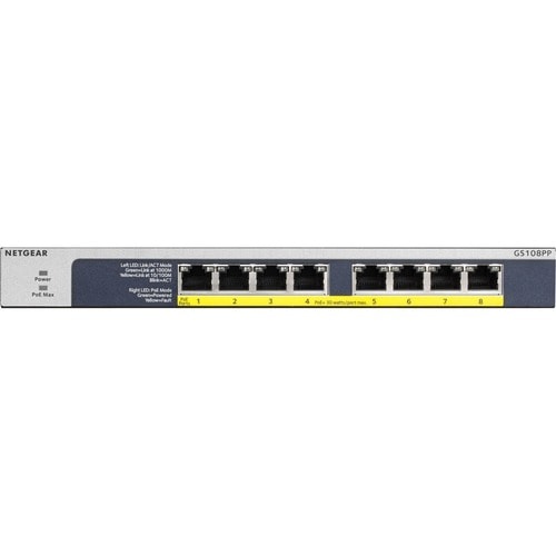 8PORT POE/POE+ GB ETHERNET UNMANAGED SWITCH