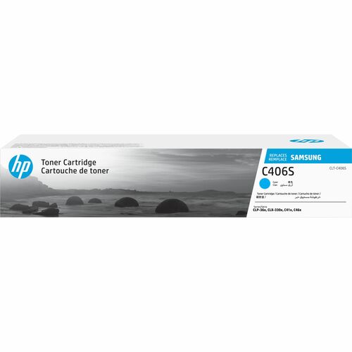 SAMSUNG CLT-C406S CYAN TONER CARTRIDGE