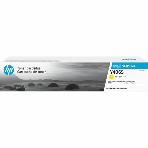 Cartucho de tóner láser HP CLT-Y406S - Paquete amarillo - 1000 páginas