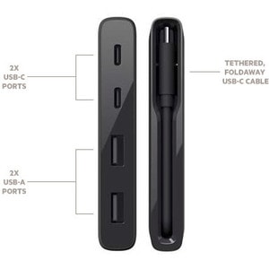 Belkin USB-C 4-Port Mini Hub (For Business / Bag & Label)