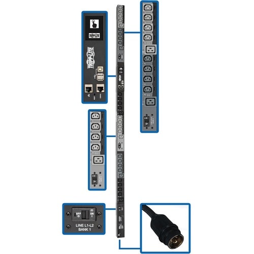 Tripp Lite by Eaton PDU3EVSR6H50 30-Outlet PDU - Switched - Hubbell CS