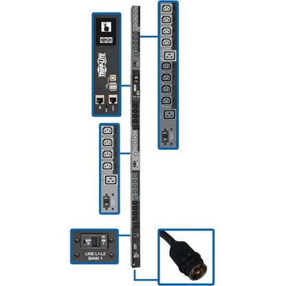 Tripp Lite by Eaton PDU3EVSR6H50 30-Outlet PDU - Switched - Hubbell CS