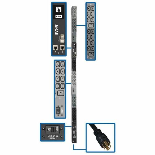 Unité de distribution d'alimentation Tripp Lite by Eaton PDU3EVN10L2130B 48 prises - Surveillée - NEMA L