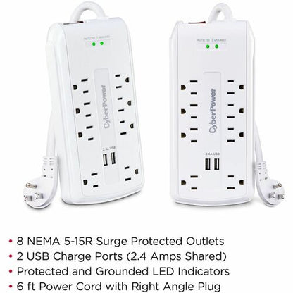 Cyber Power CyberPower CSP806U Professional 8-Outlets Surge Suppressor