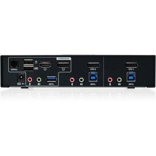 KVMP 2 ports 4K DisplayPort MST avec hub audio USB 3.0
